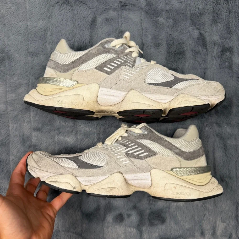 New Balance 9060 Rain Cloud Grey Sea Salt Sneakers U9060GRY Mens 13